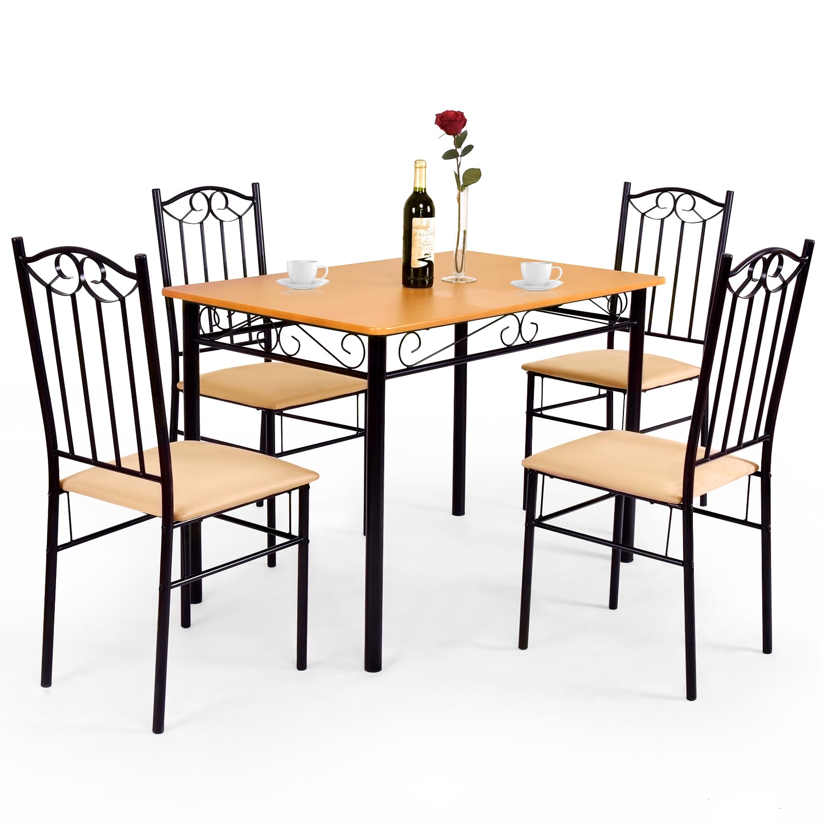 5 Piece Dining Table Set - Tangkula